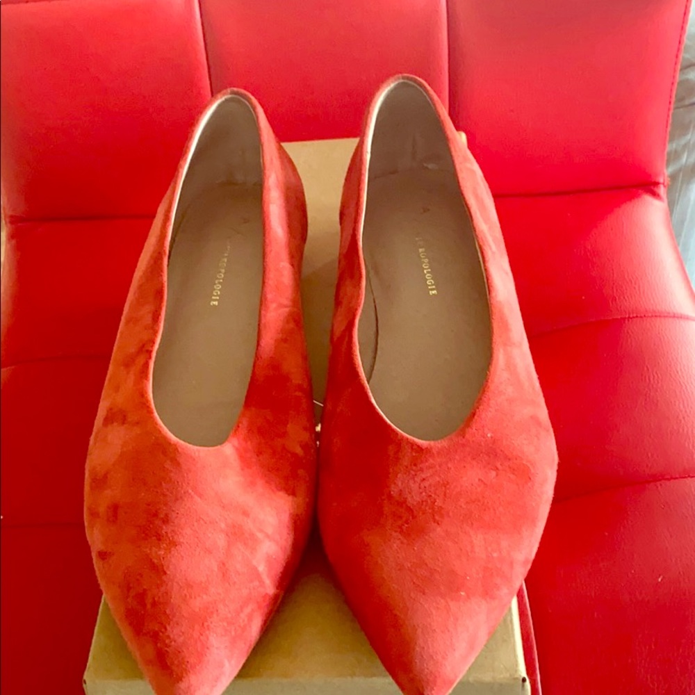 FLASH SALE: Pointy Suede Flat Shoes